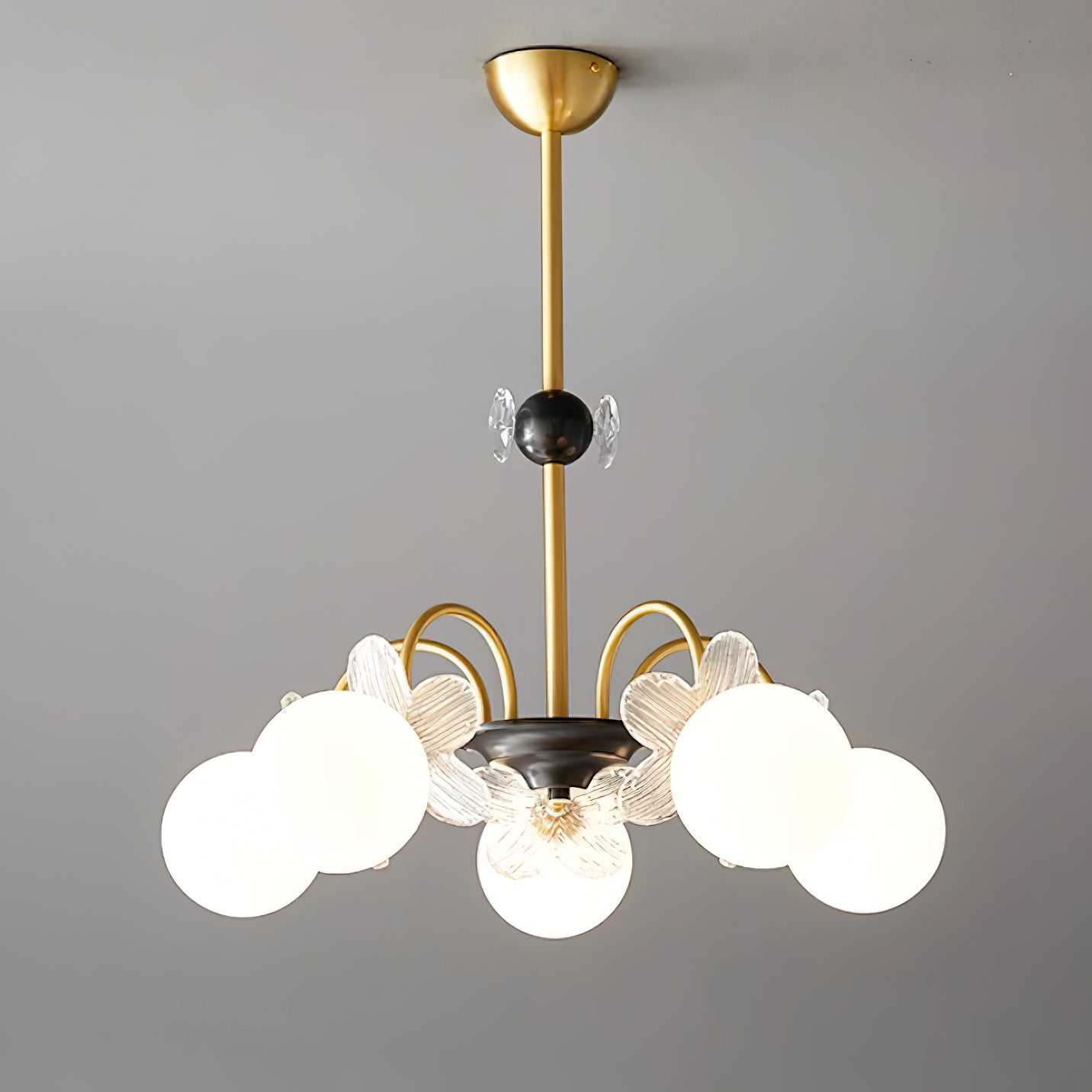 Petalia Brass Chandelier - Letslighting