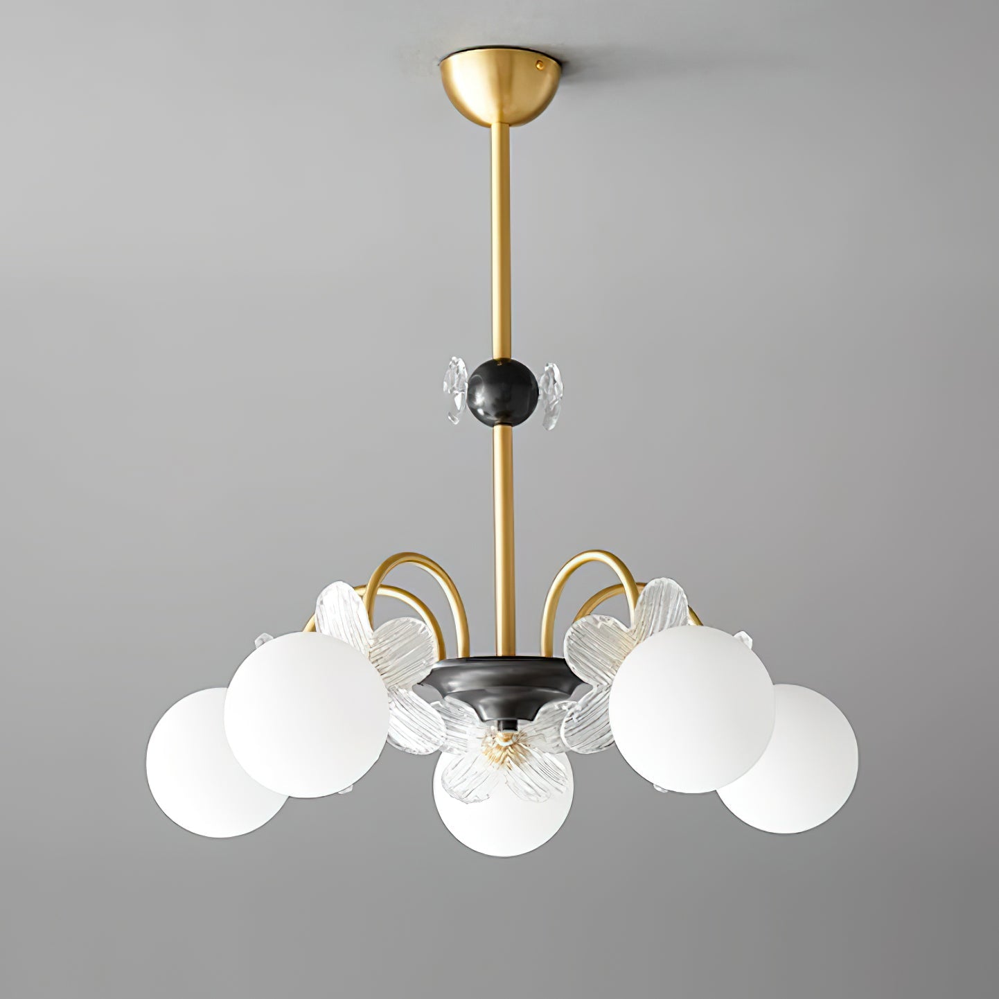 Petalia Brass Chandelier - Letslighting