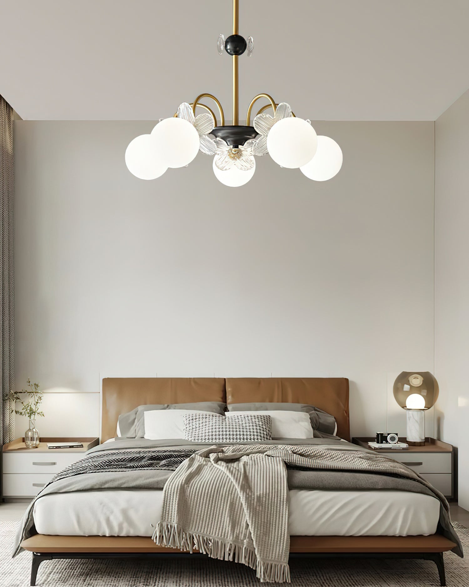 Petalia Brass Chandelier - Letslighting