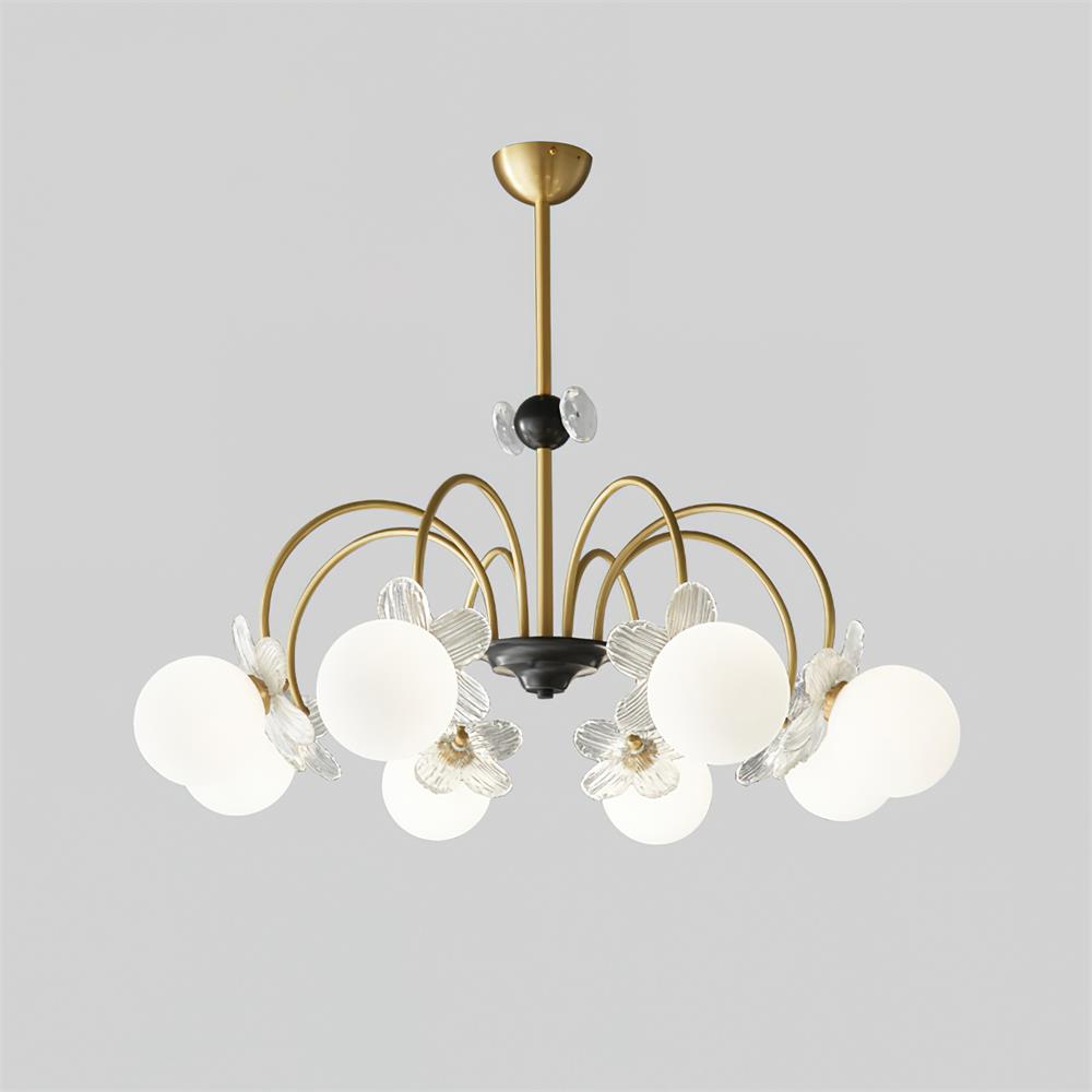 Petalia Brass Chandelier - Letslighting