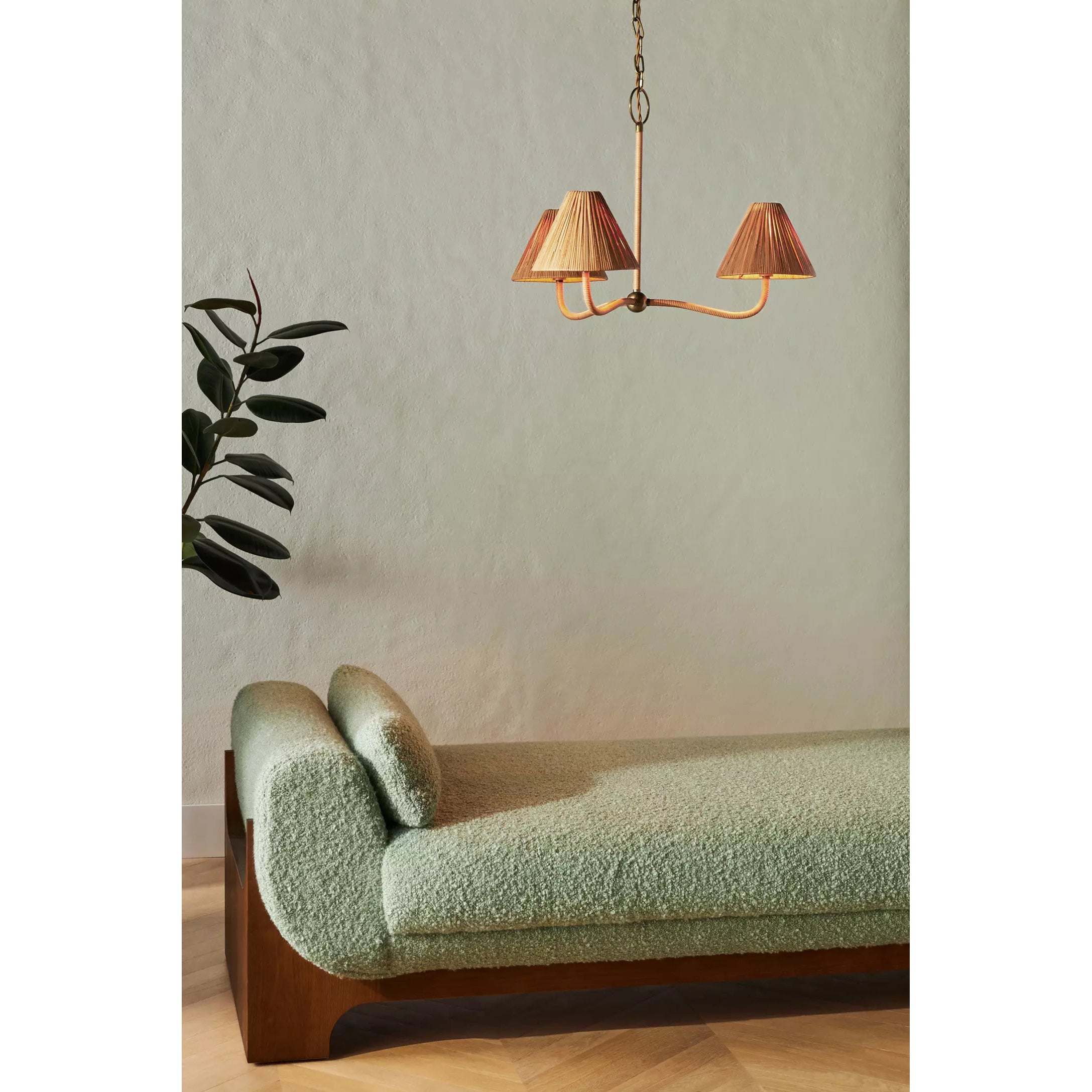 Delphine Elegance Natural Woven Rattan Chandelier - Letslighting