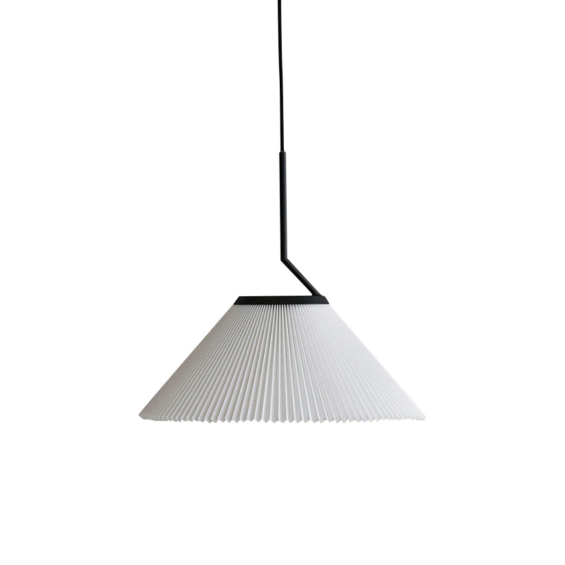 Knell Modern Minimalist Pleated Black Plastic Pendant Lamp - Letslighting