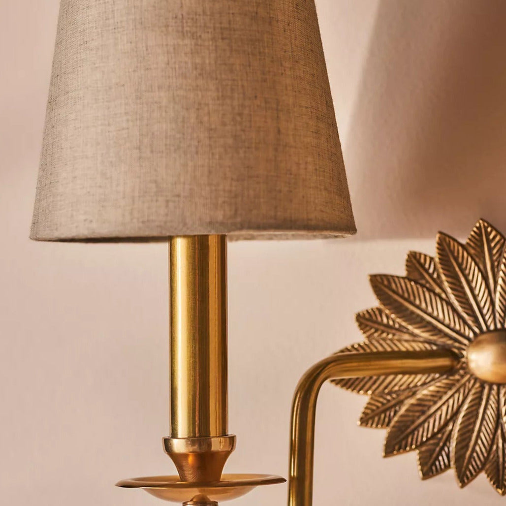 Silva Floral Backplate Wall Lamp - Letslighting