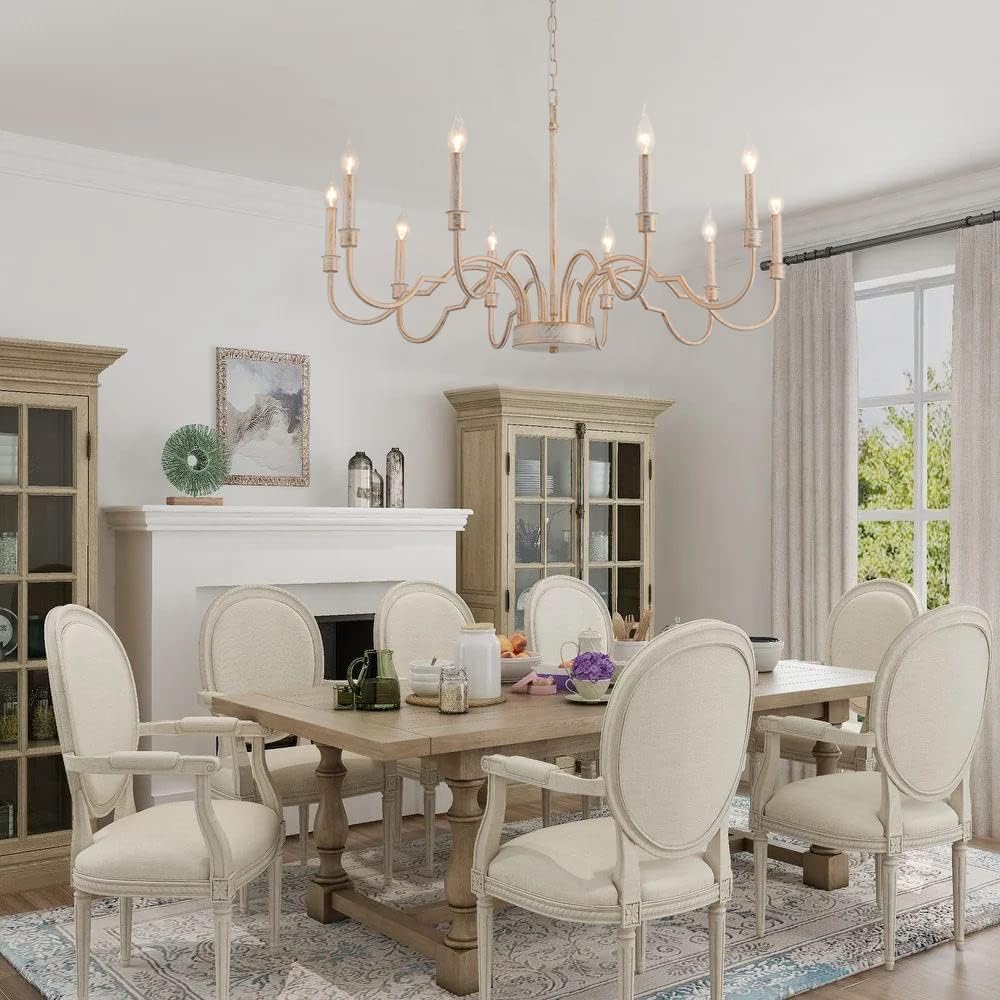 Oval Vintage Industrial Brass Chandelier - Letslighting