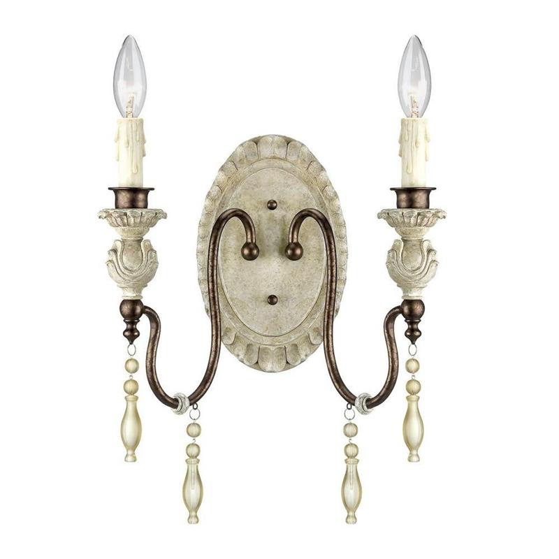 Quell Vintage Industrial Antique Wood Wall Lamp - Letslighting
