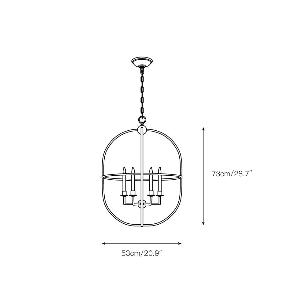 Sylph Vintage Industrial Open Brass Pendant Lamp - Letslighting