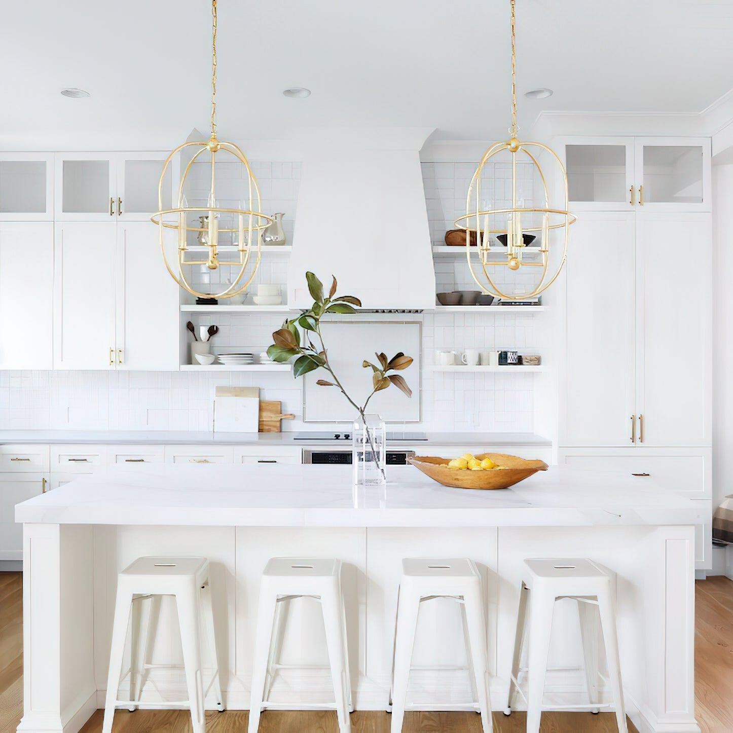 Sylph Vintage Industrial Open Brass Pendant Lamp - Letslighting