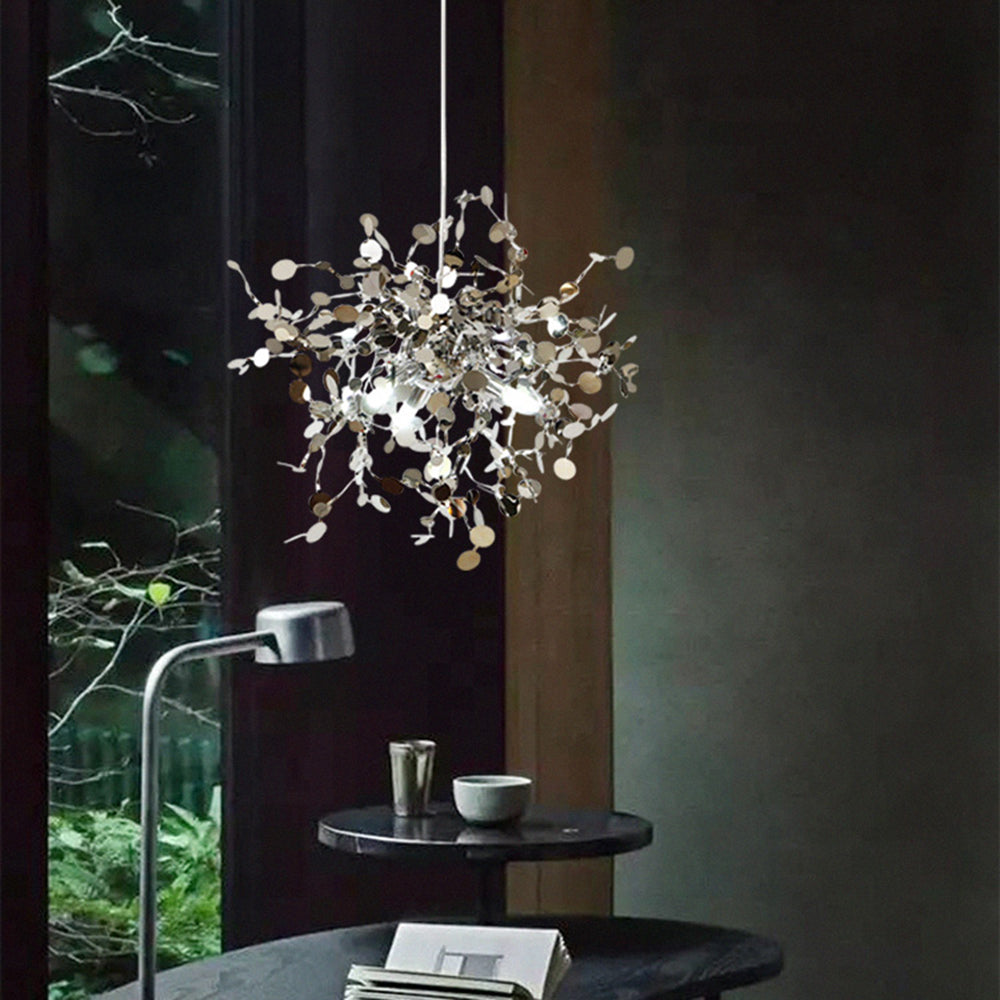 Olivia Artsy Classy Cluster Fireworks Pendant Light Metal