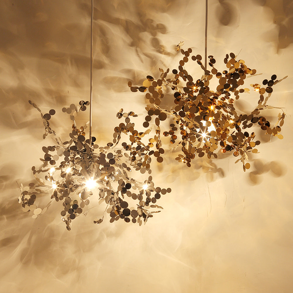 Olivia Artsy Classy Cluster Fireworks Pendant Light Metal