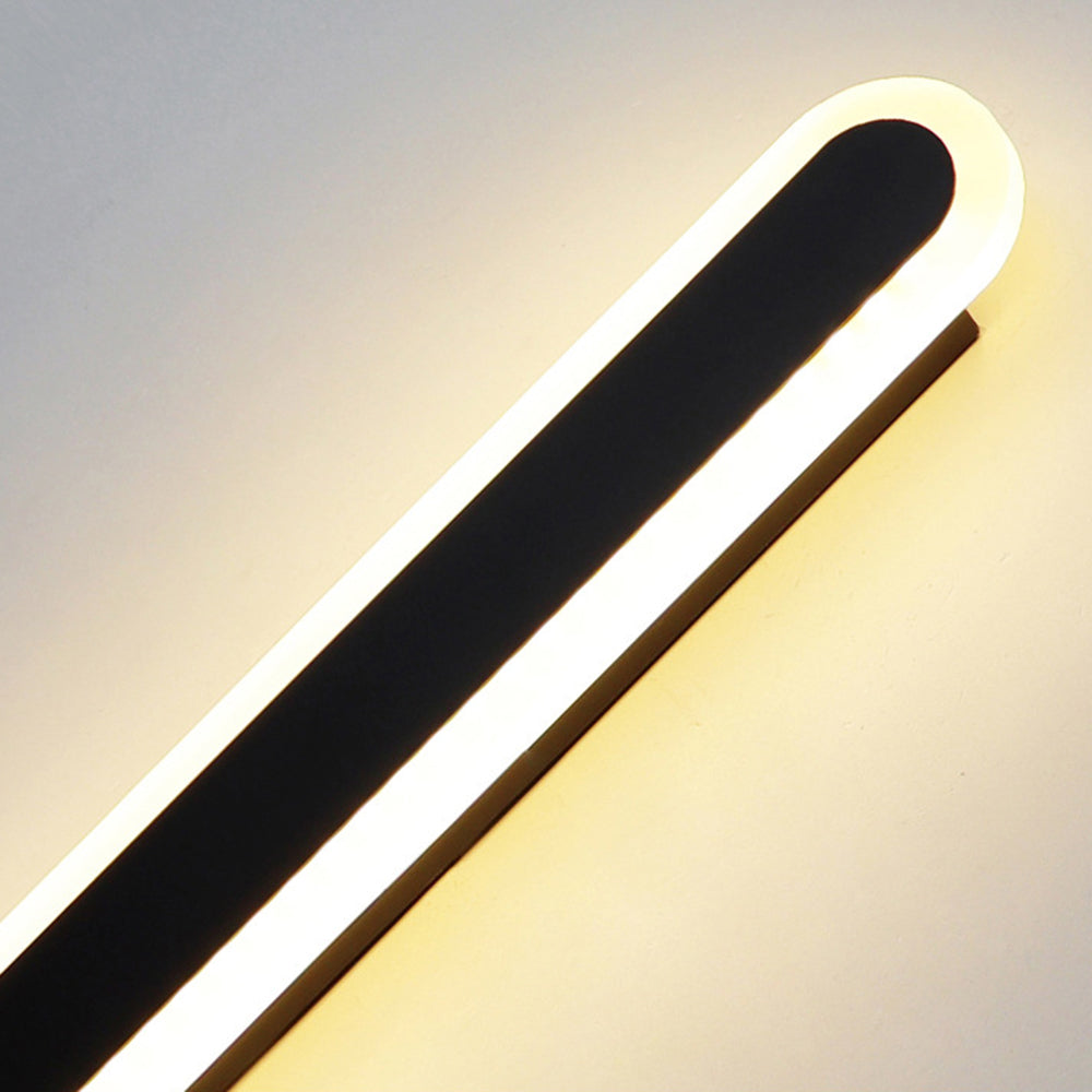 Arisha Minimalist Linear Oval Outdoor Wall Lamp - Letslighting