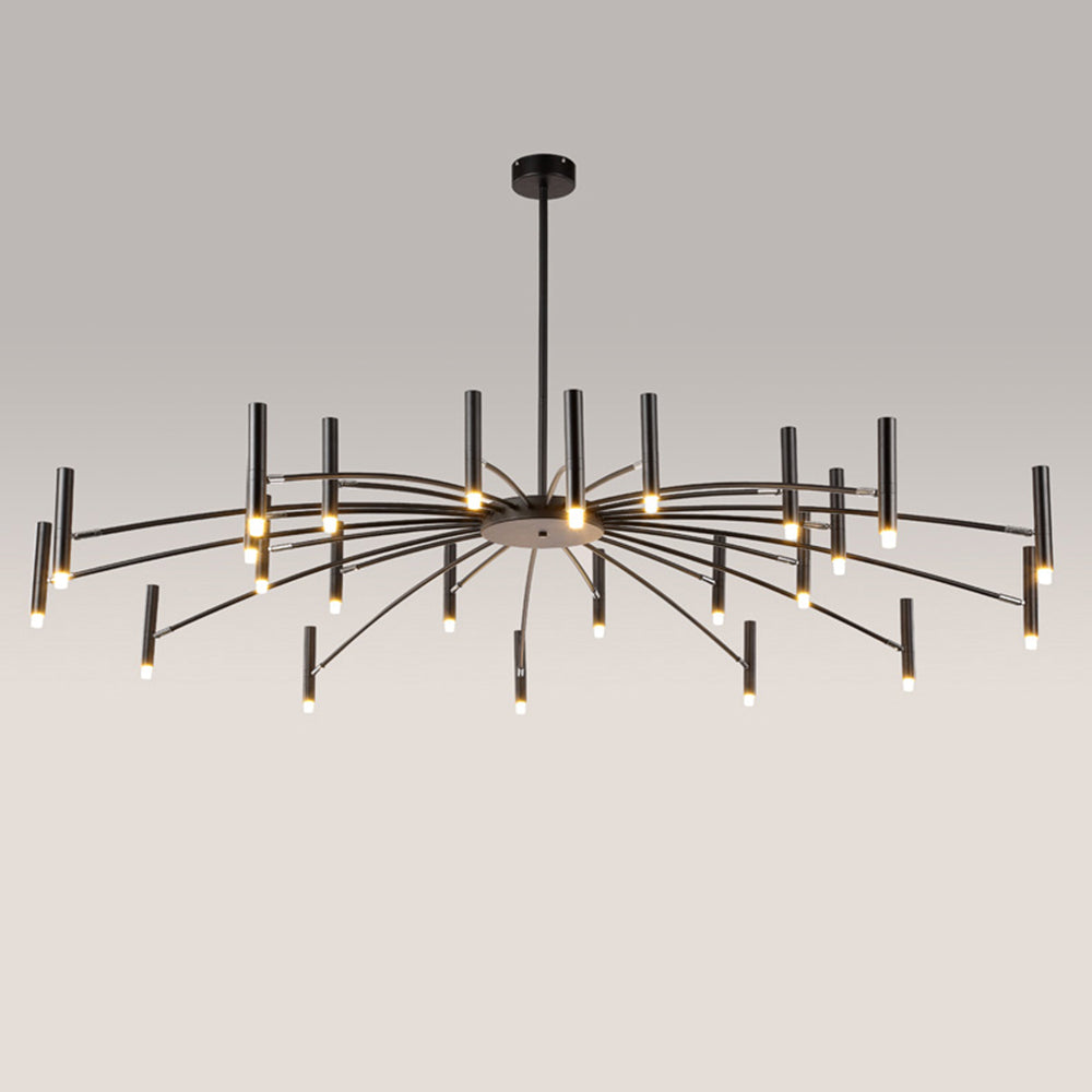 Arisha Modern Blown Linear Metal Chandelier