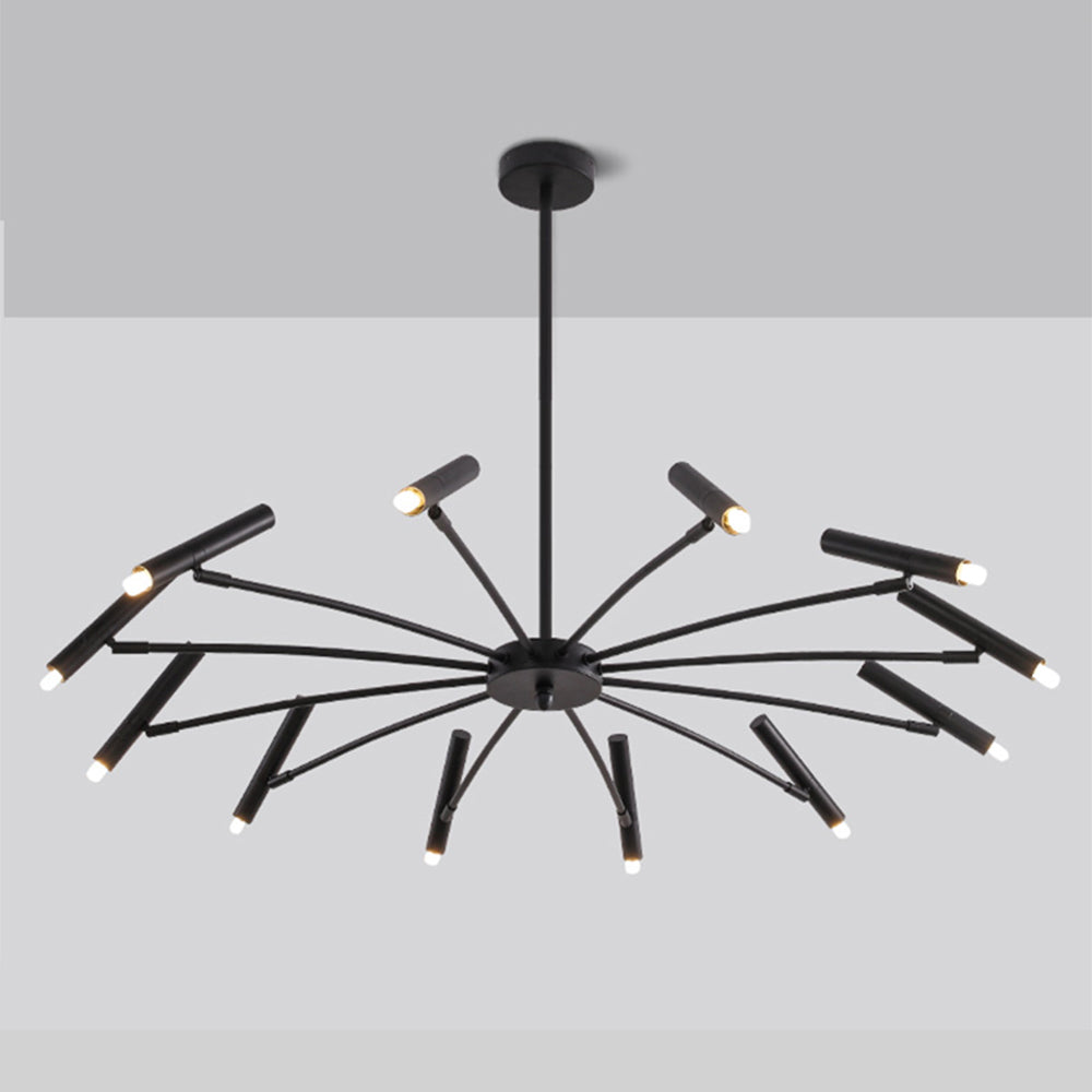 Arisha Modern Blown Linear Metal Chandelier