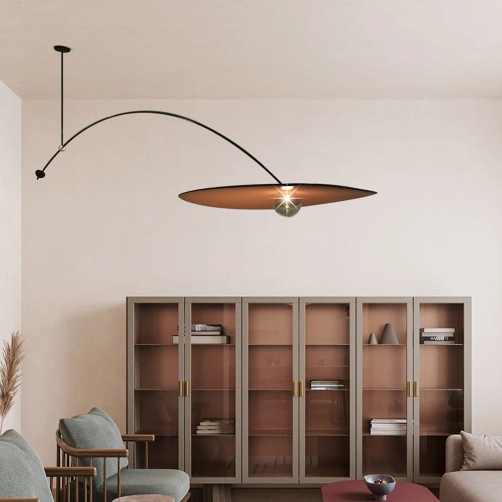 Arisha Minimalist LED Leaf Shaped Metal Pendant Light - Letslighting
