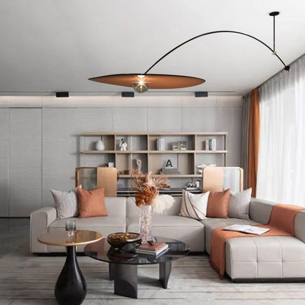 Arisha Minimalist LED Leaf Shaped Metal Pendant Light - Letslighting