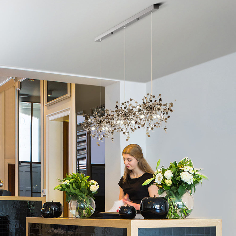 Olivia Artsy Classy Cluster Fireworks Pendant Light Metal