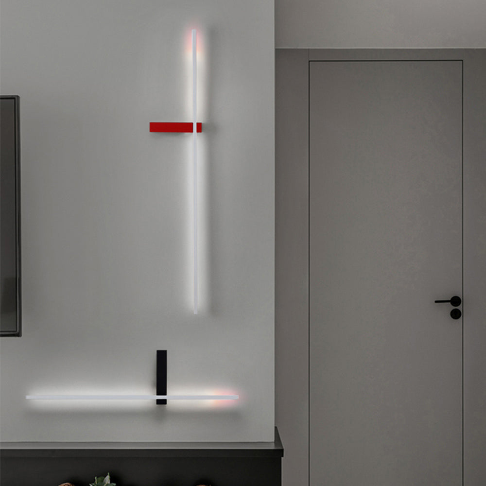 Arisha Minimalist Linear Multi-Color Indoor Wall Lamp Metal Bedroom Lving Room