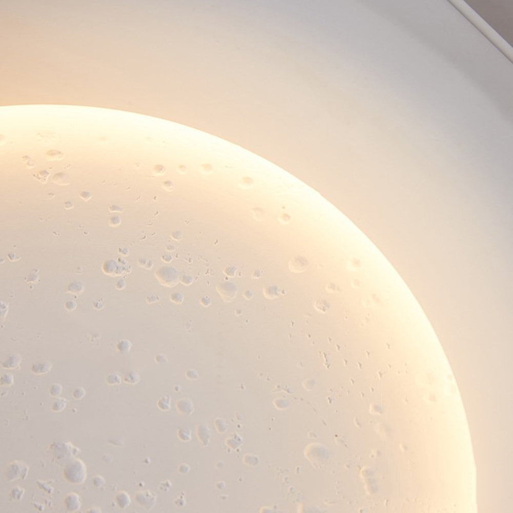 Elif Decorative Moon Metal Gypsum Wall Lamp