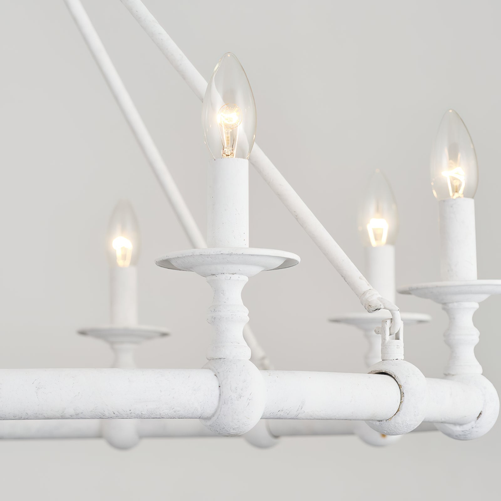 Unite Vintage Industrial Round Gold Chandelier - Letslighting