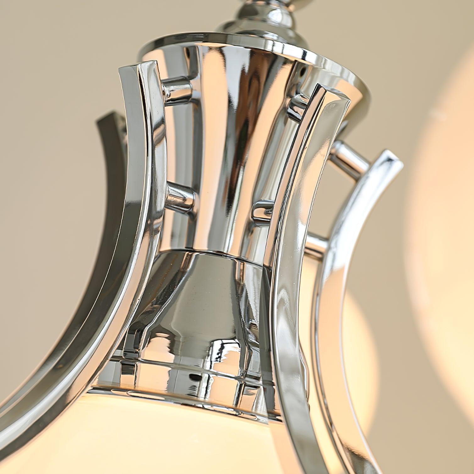 Lustra Chandelier Globe Chrome Modern 5-Light - Letslighting