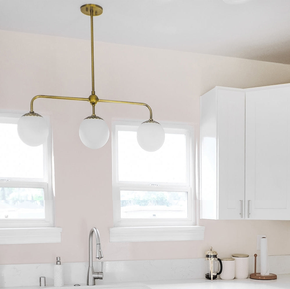 Yare Modern Minimalist Globe Chrome Glass Pendant Lamp - Letslighting