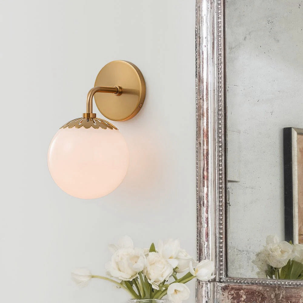Valentina Globe Glass Wall Lamp