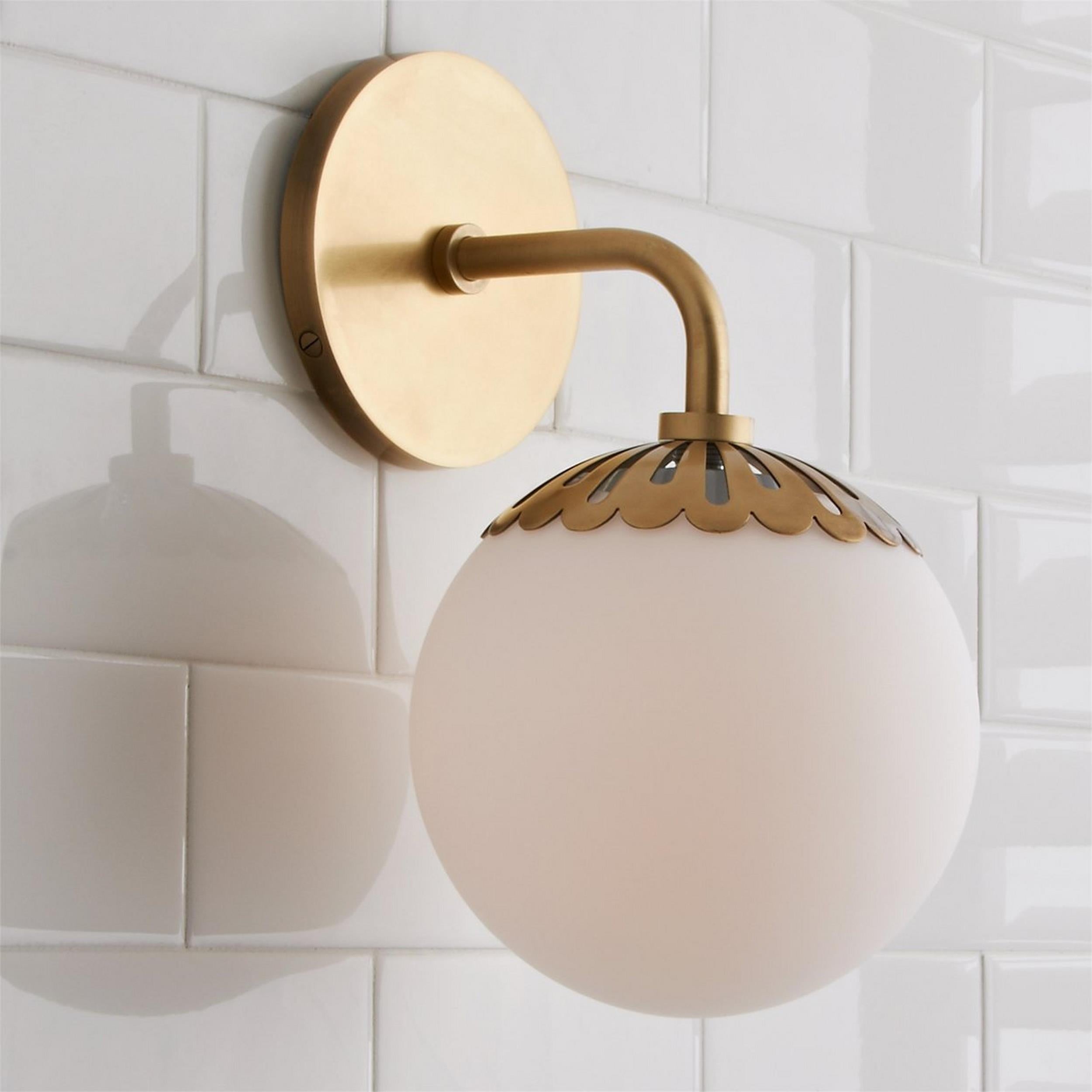 Valentina Globe Glass Wall Lamp