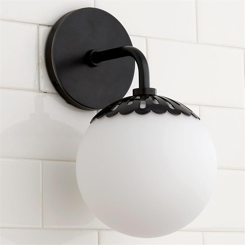 Valentina Globe Glass Wall Lamp