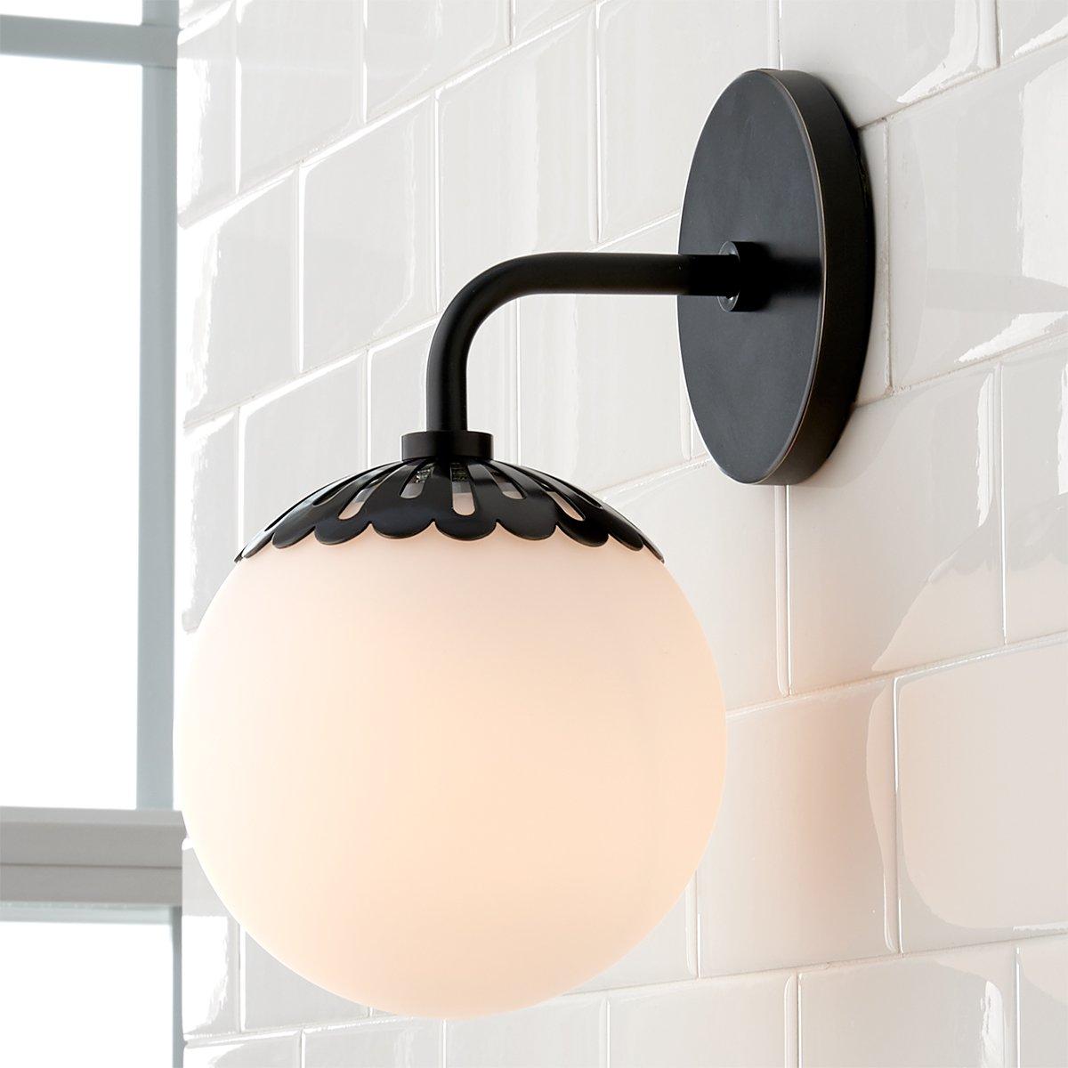 Valentina Globe Glass Wall Lamp