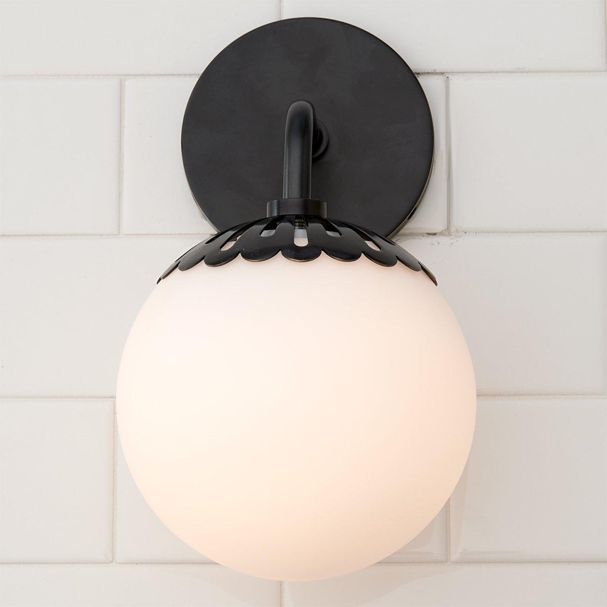 Valentina Globe Glass Wall Lamp
