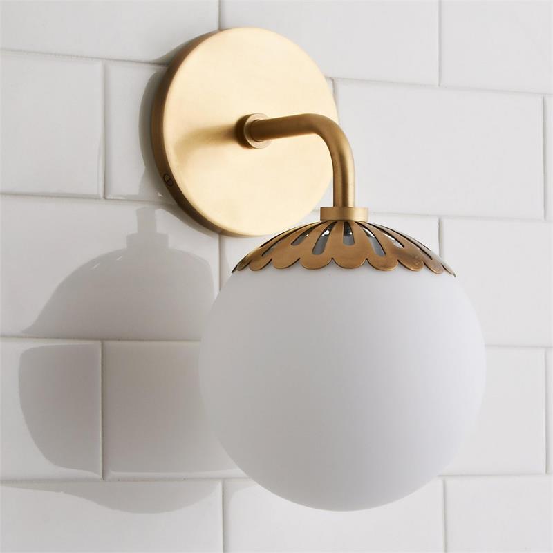 Valentina Globe Glass Wall Lamp