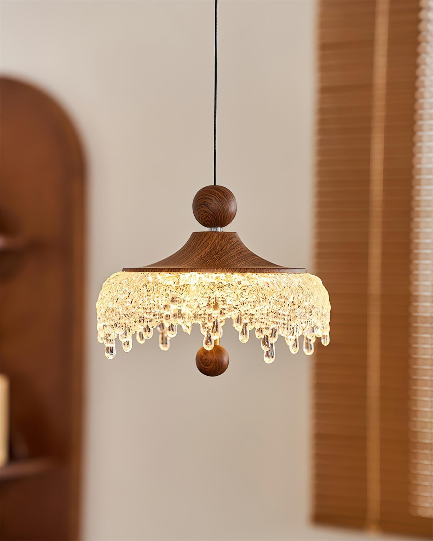 Dewdrop Pendant Lamp Rustic Crystalline Elegance - Letslighting