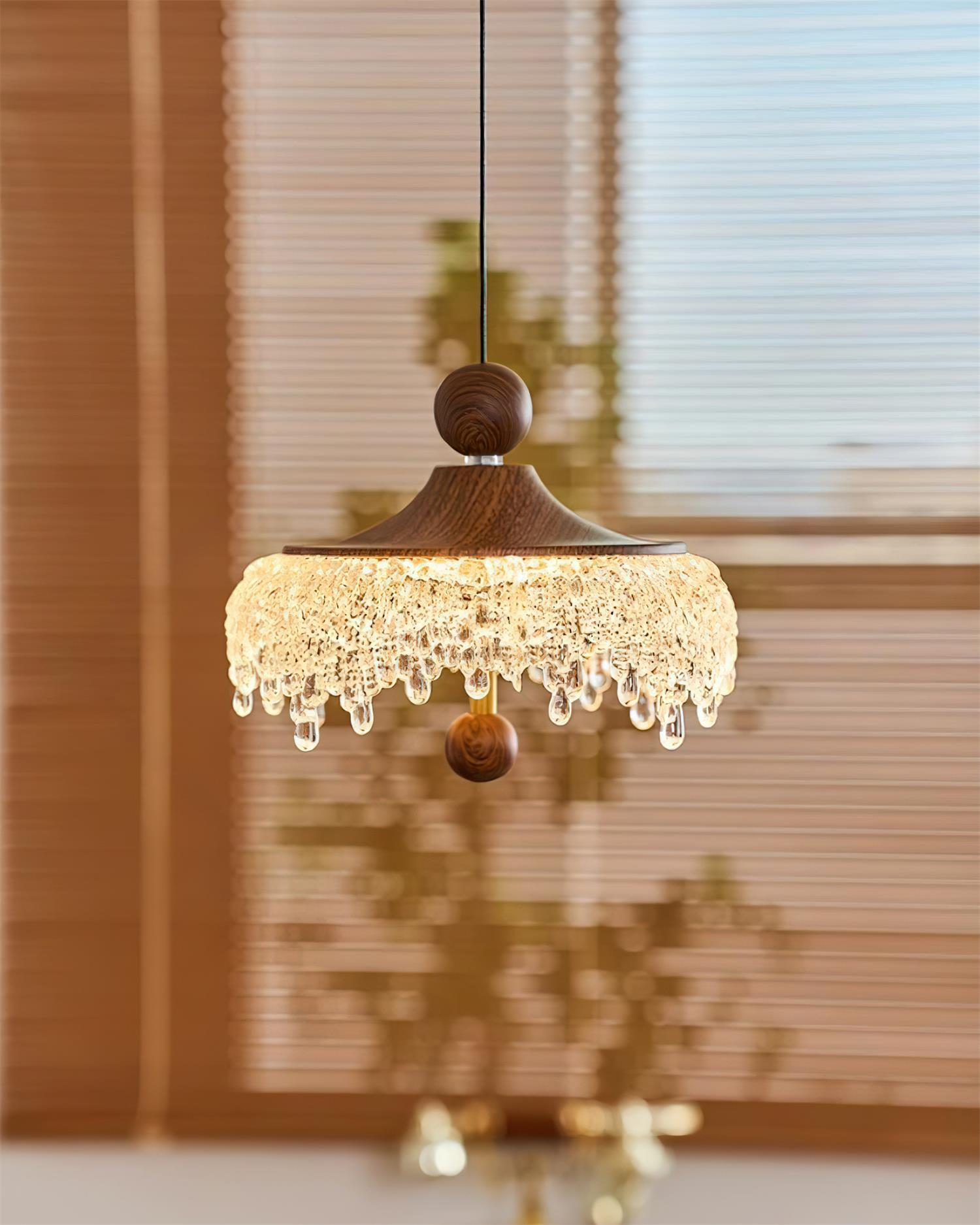 Dewdrop Pendant Lamp Rustic Crystalline Elegance - Letslighting