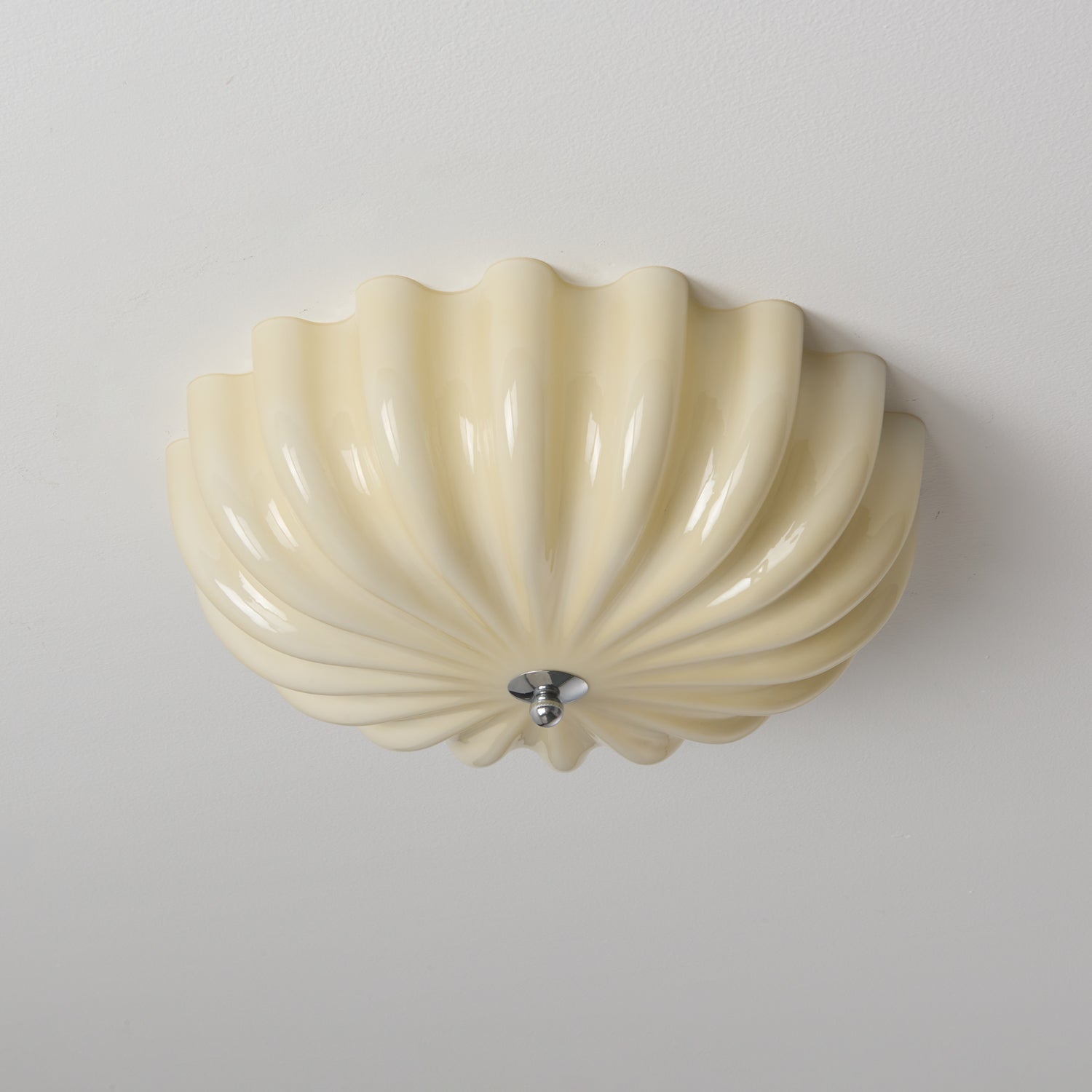 Zerinos Premium Nordic Art Shell Wood Glass Ceiling Light - Letslighting
