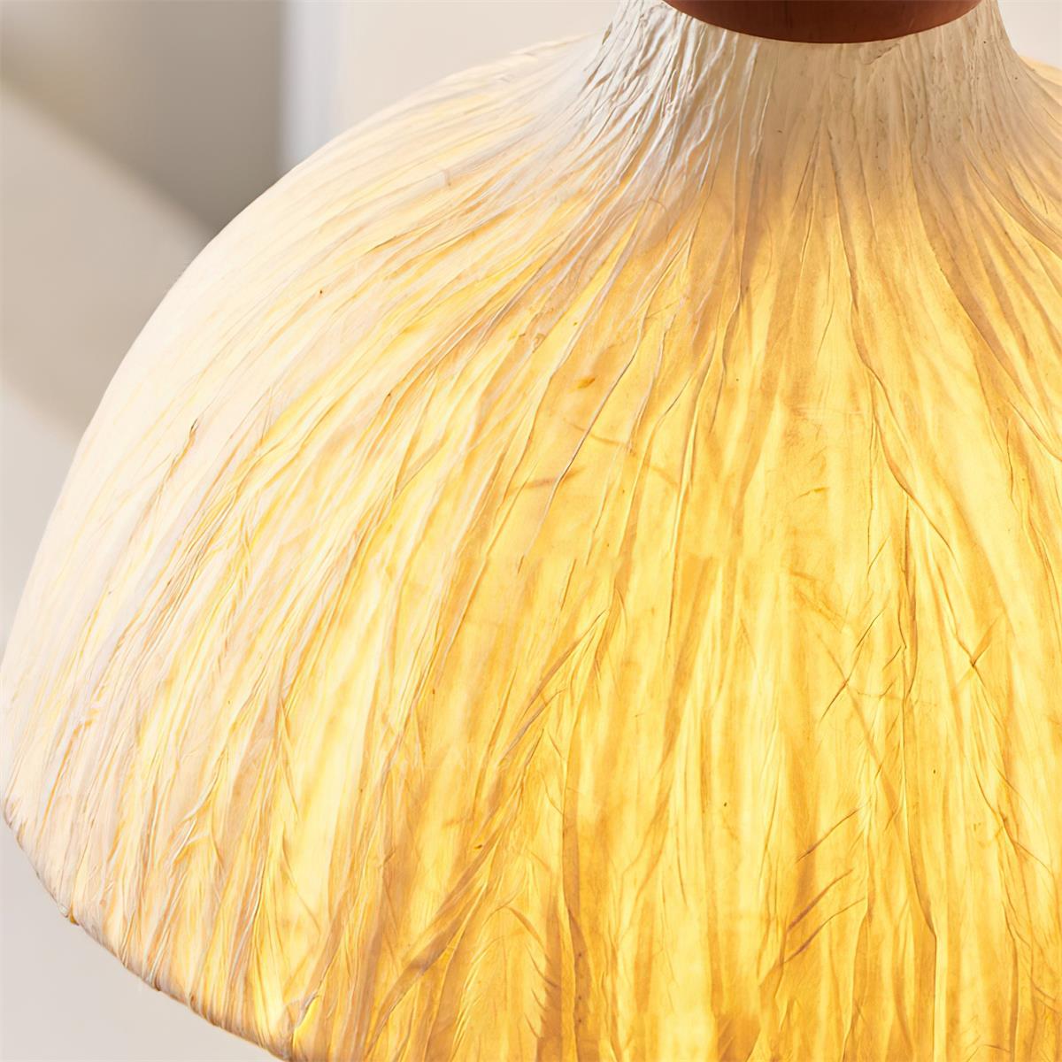 Wall Lamp Rice Paper Shade Wood Arm Soft Ambient Cozy Minimalist - Letslighting