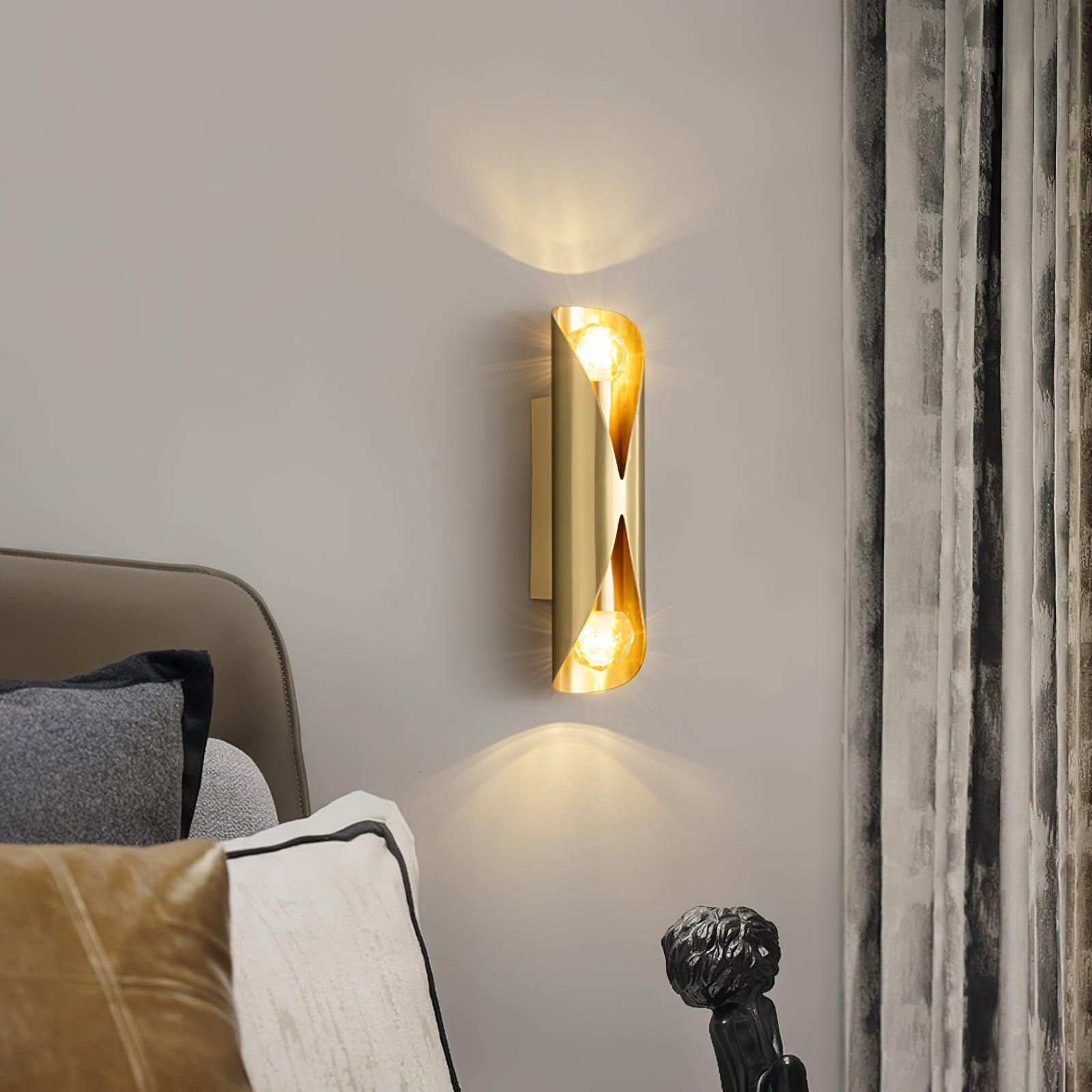 Avynila Modern Minimalist Diamonds Brass Wall Lamp - Letslighting
