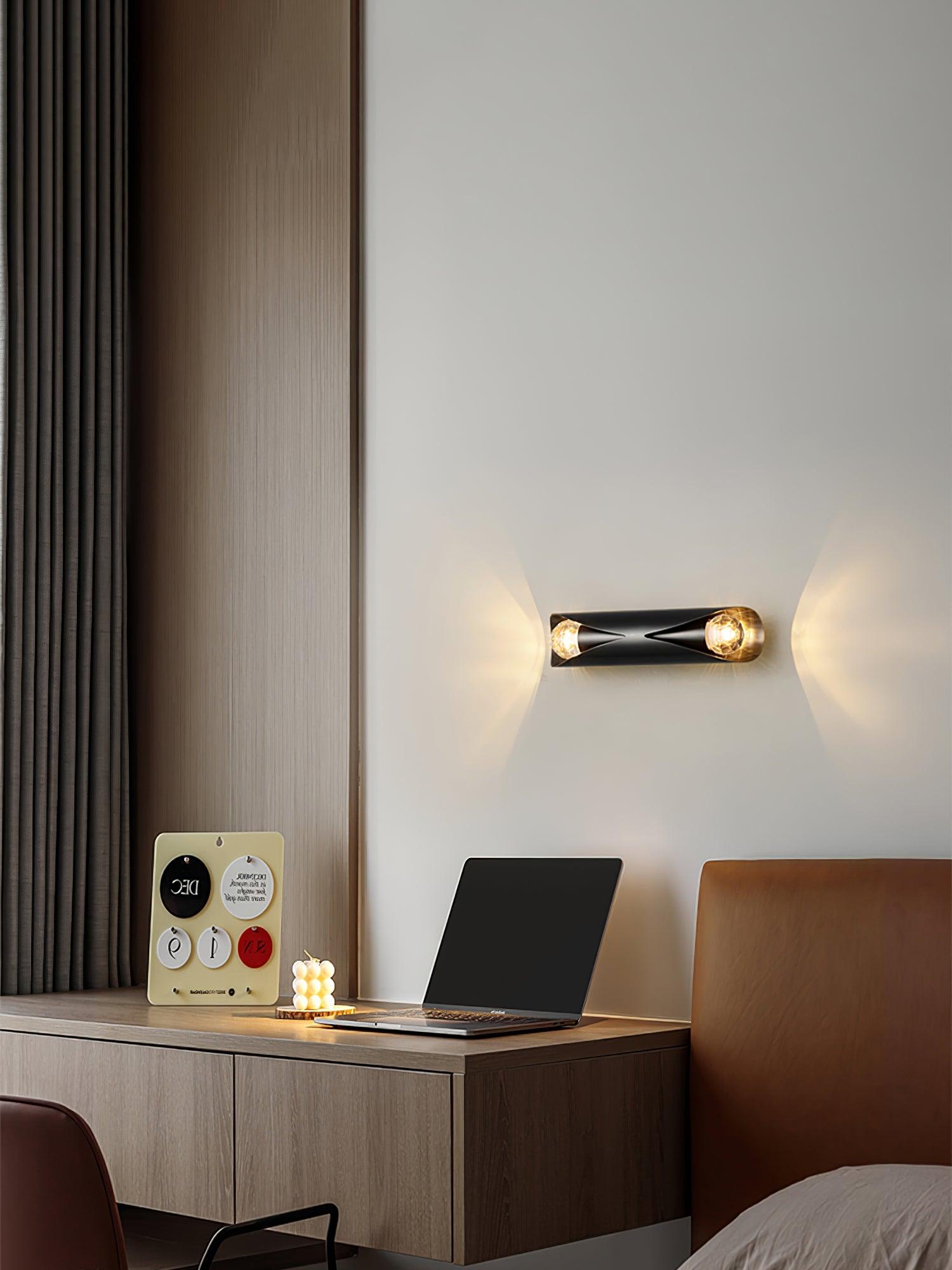Avynila Modern Minimalist Diamonds Brass Wall Lamp - Letslighting