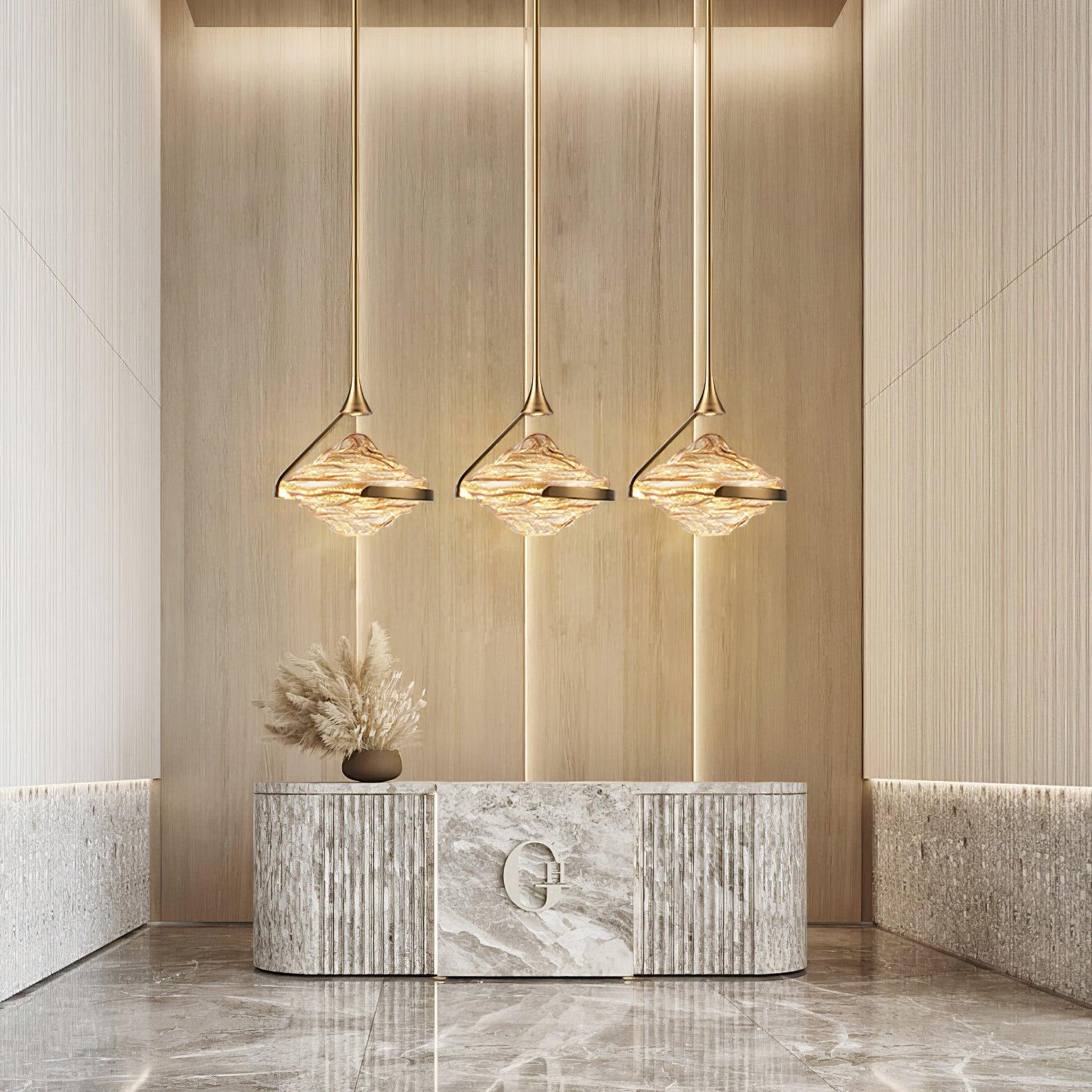 Celestia Diamond Crystal Pendant Lamp - Letslighting