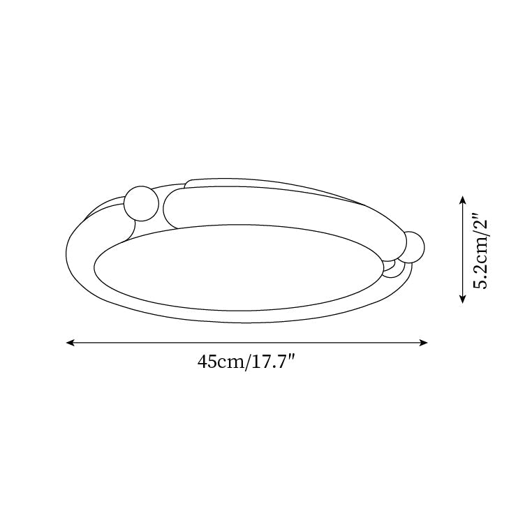 Ceiling Light Round Acrylic Panel Walnut Resin A/B Model Natural - Letslighting