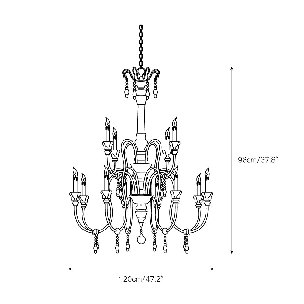 Epoch Postmodern Luxury Wood Chandelier - Letslighting