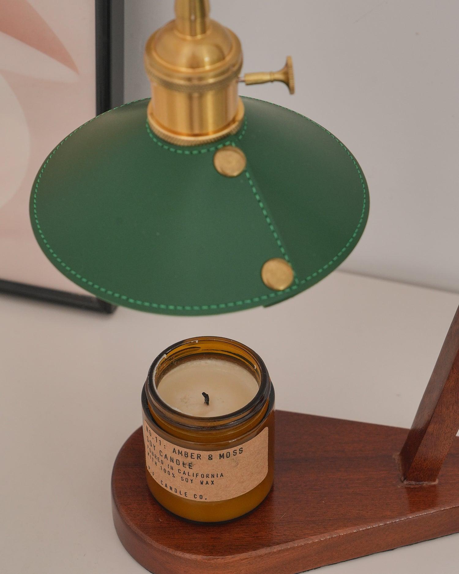 Eden Green Wood Table Lamp - Letslighting