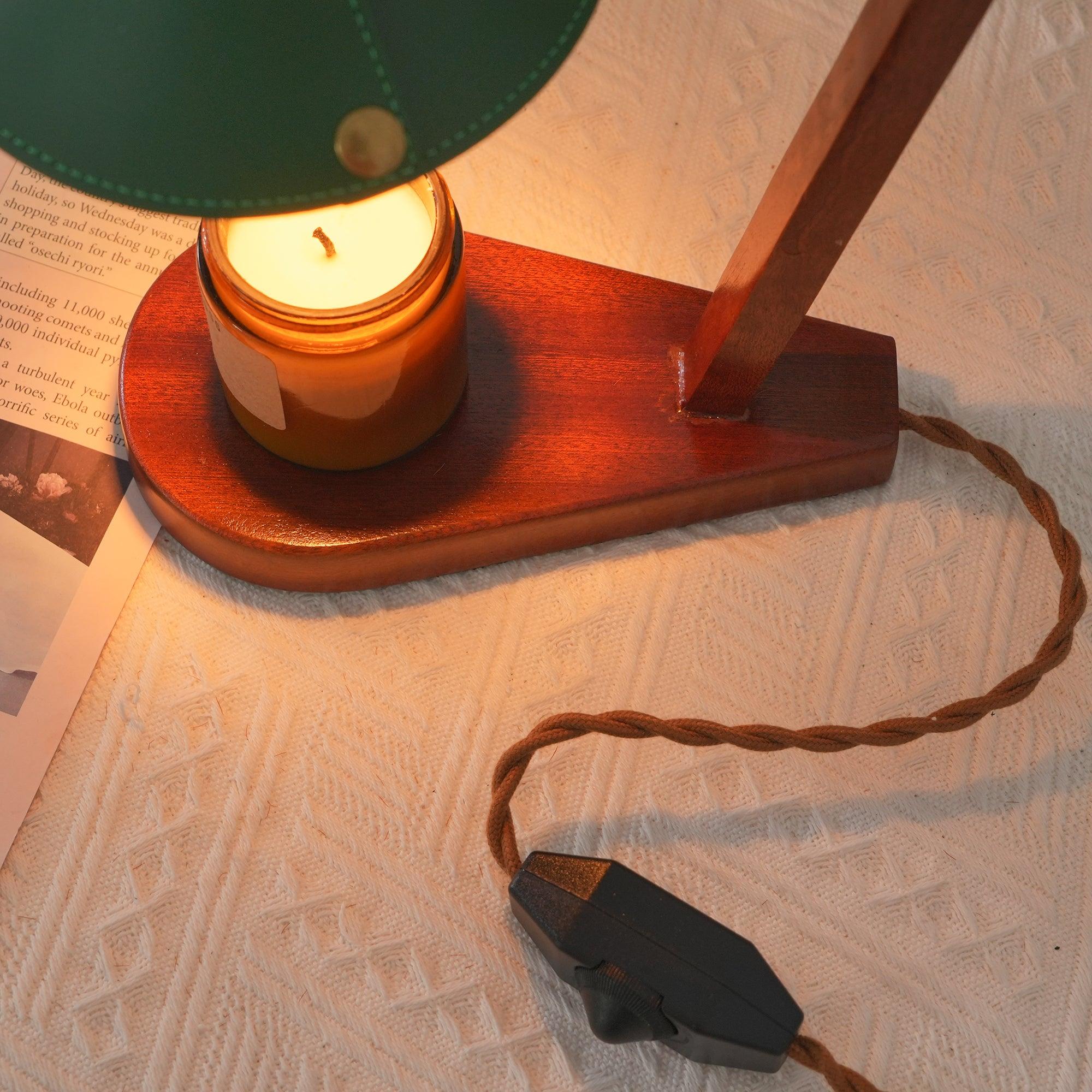 Eden Green Wood Table Lamp - Letslighting