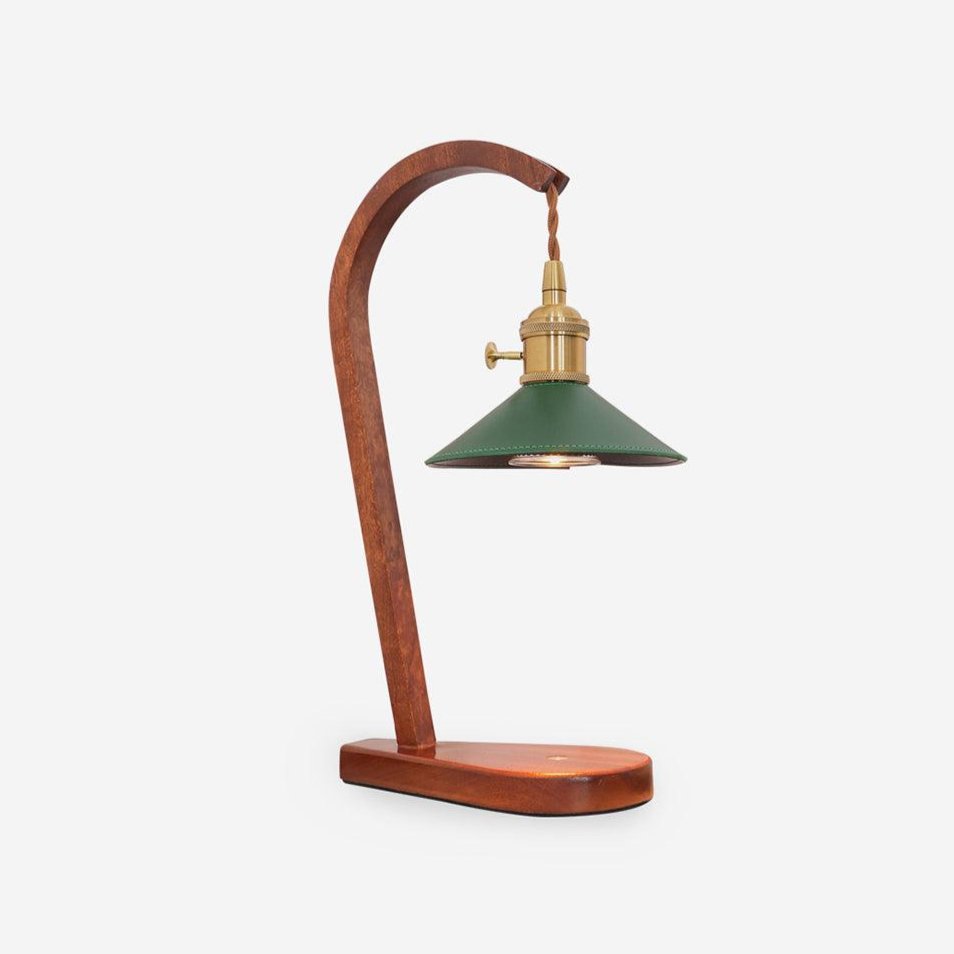 Eden Green Wood Table Lamp - Letslighting