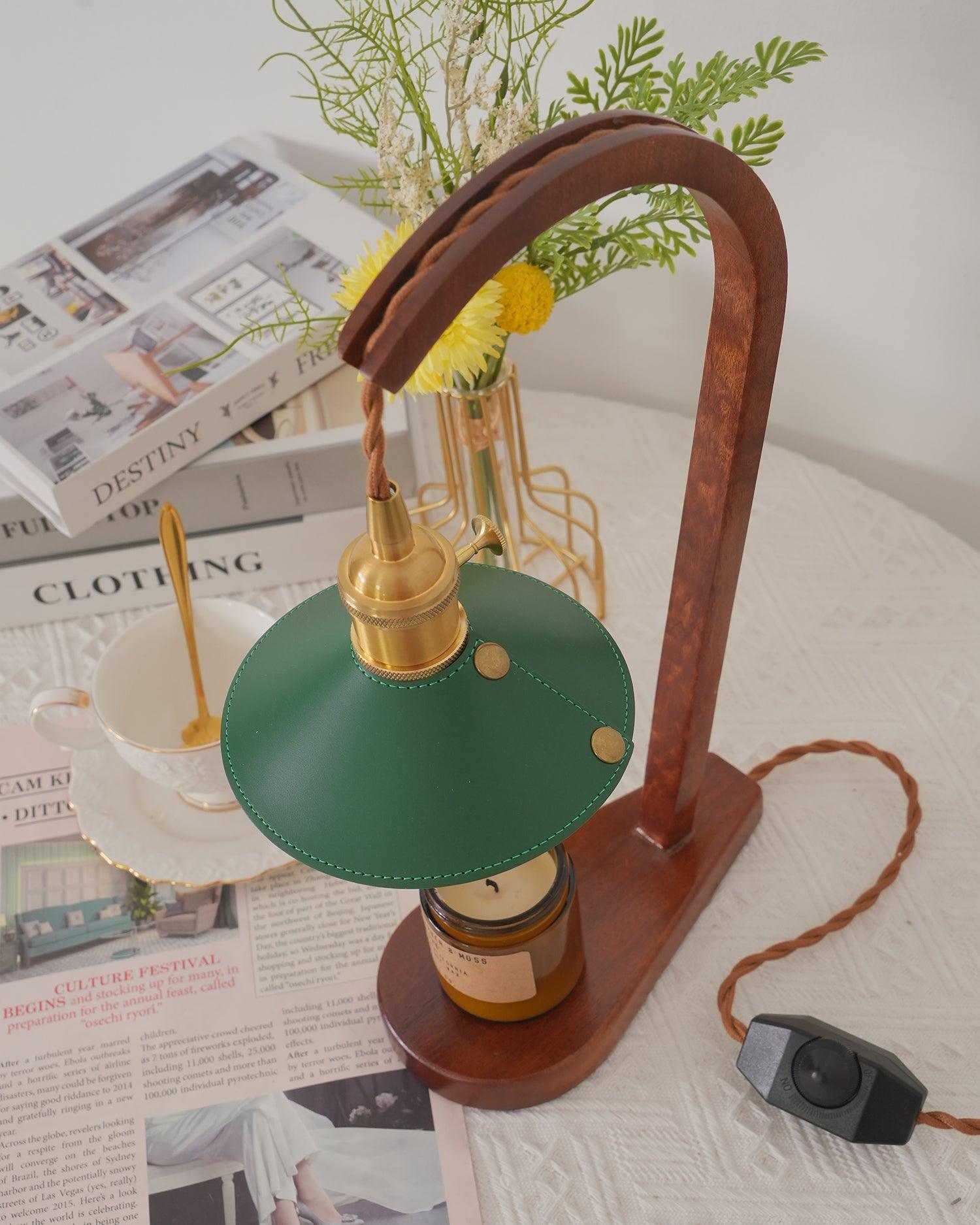 Eden Green Wood Table Lamp - Letslighting