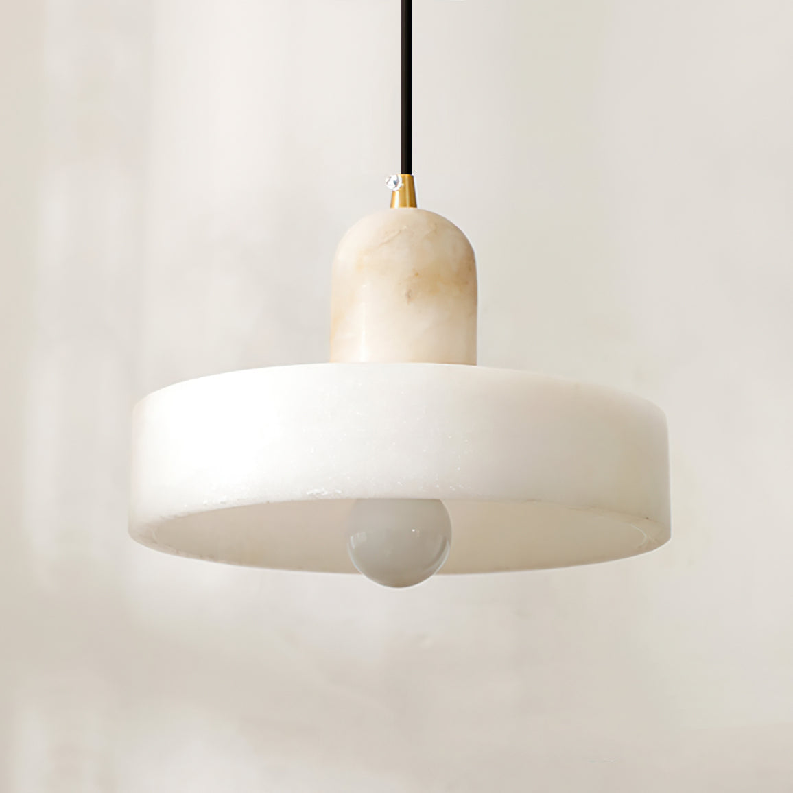 Luste Disc Orb Alabaster Pendant Light - Letslighting