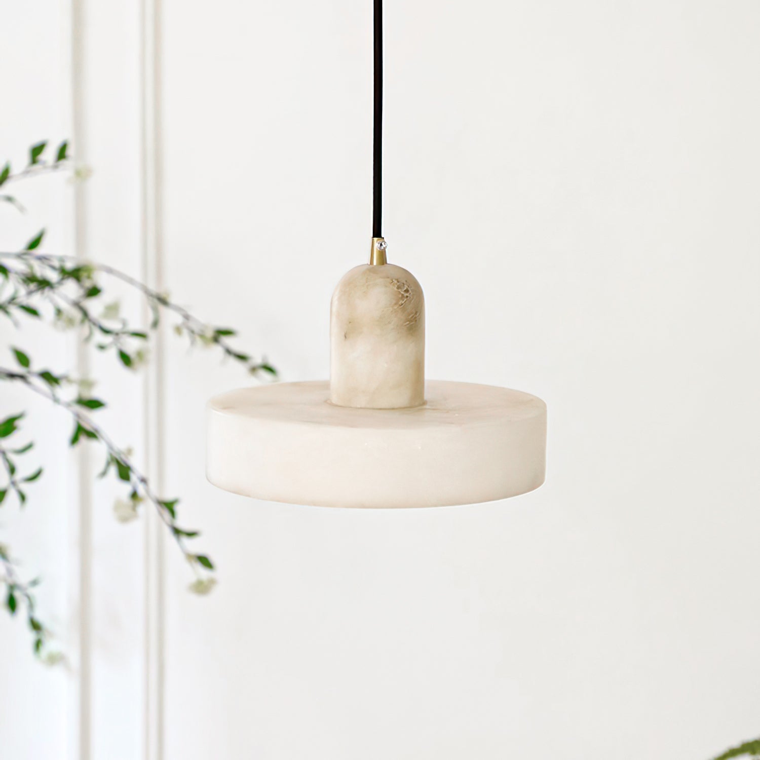Luste Disc Orb Alabaster Pendant Light - Letslighting