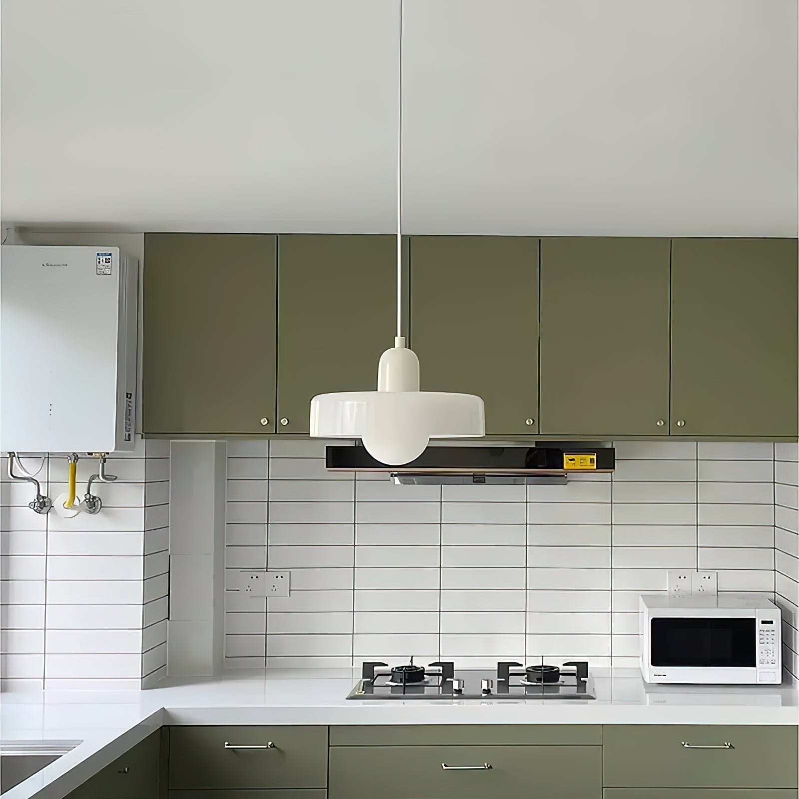 Ideal Modern Minimalist Disc Orb Glass Pendant Light - Letslighting