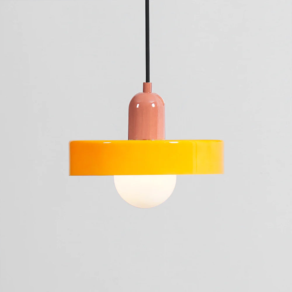 Ideal Modern Minimalist Disc Orb Glass Pendant Light - Letslighting