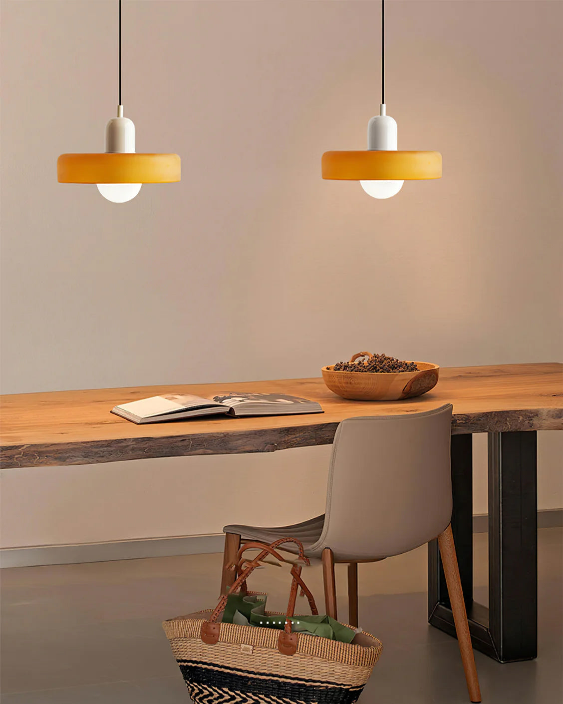 Ideal Modern Minimalist Disc Orb Glass Pendant Light - Letslighting