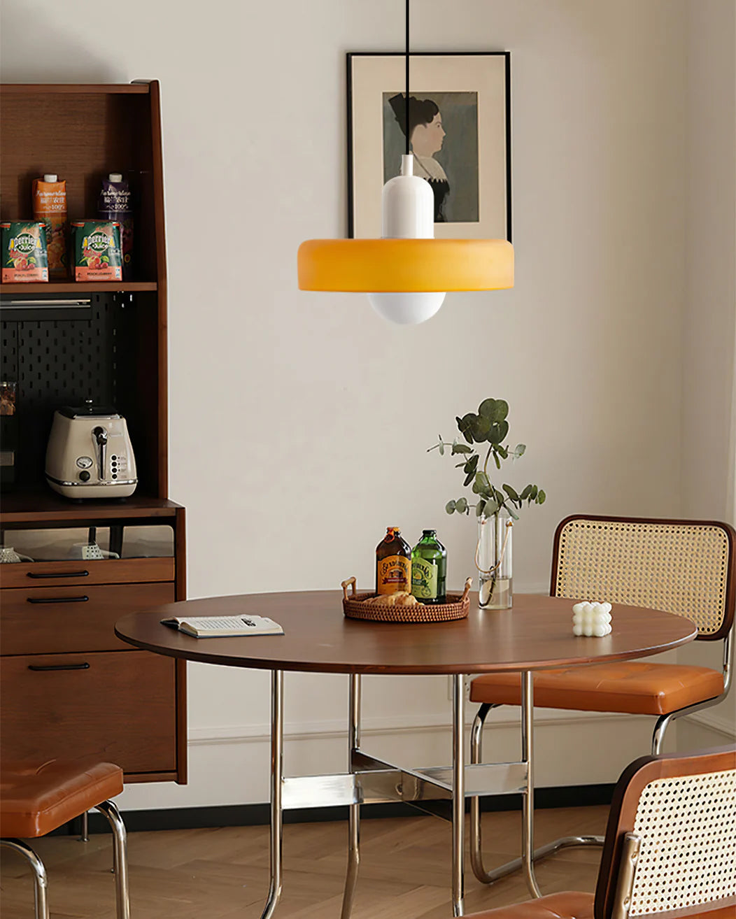 Jovial Minimalist Disc Orb Swag Glass Pendant Lights Plug-in - Letslighting