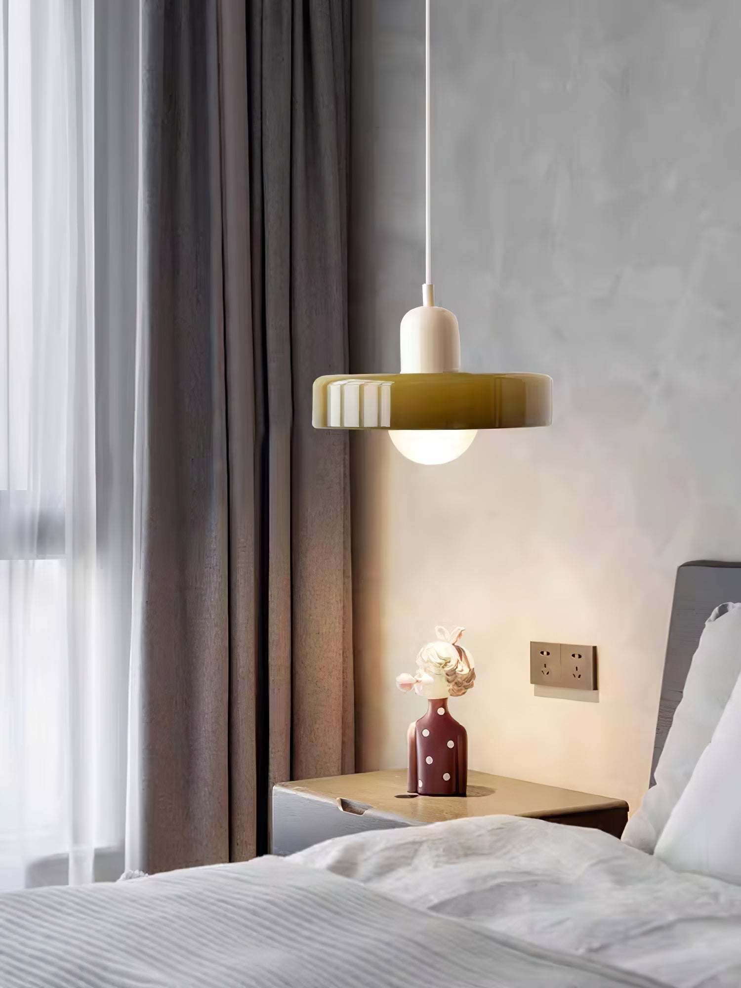 Ideal Modern Minimalist Disc Orb Glass Pendant Light - Letslighting